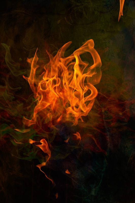 A Fire Begins by artist Michael Wright